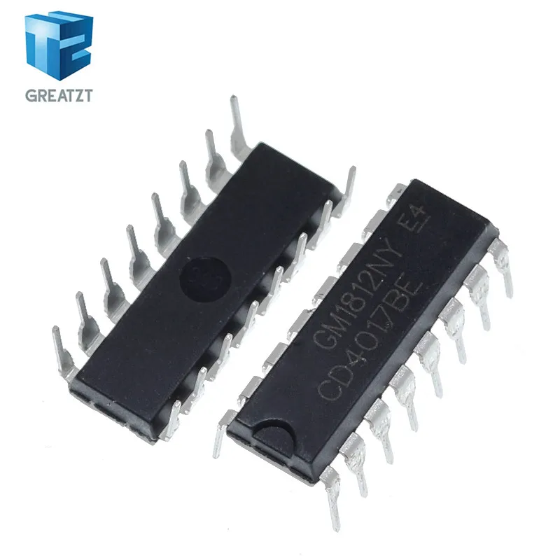 GREATZT CD4017 CD4017B CD4017BE 4017 DECADE COUNTER DIVIDER IC