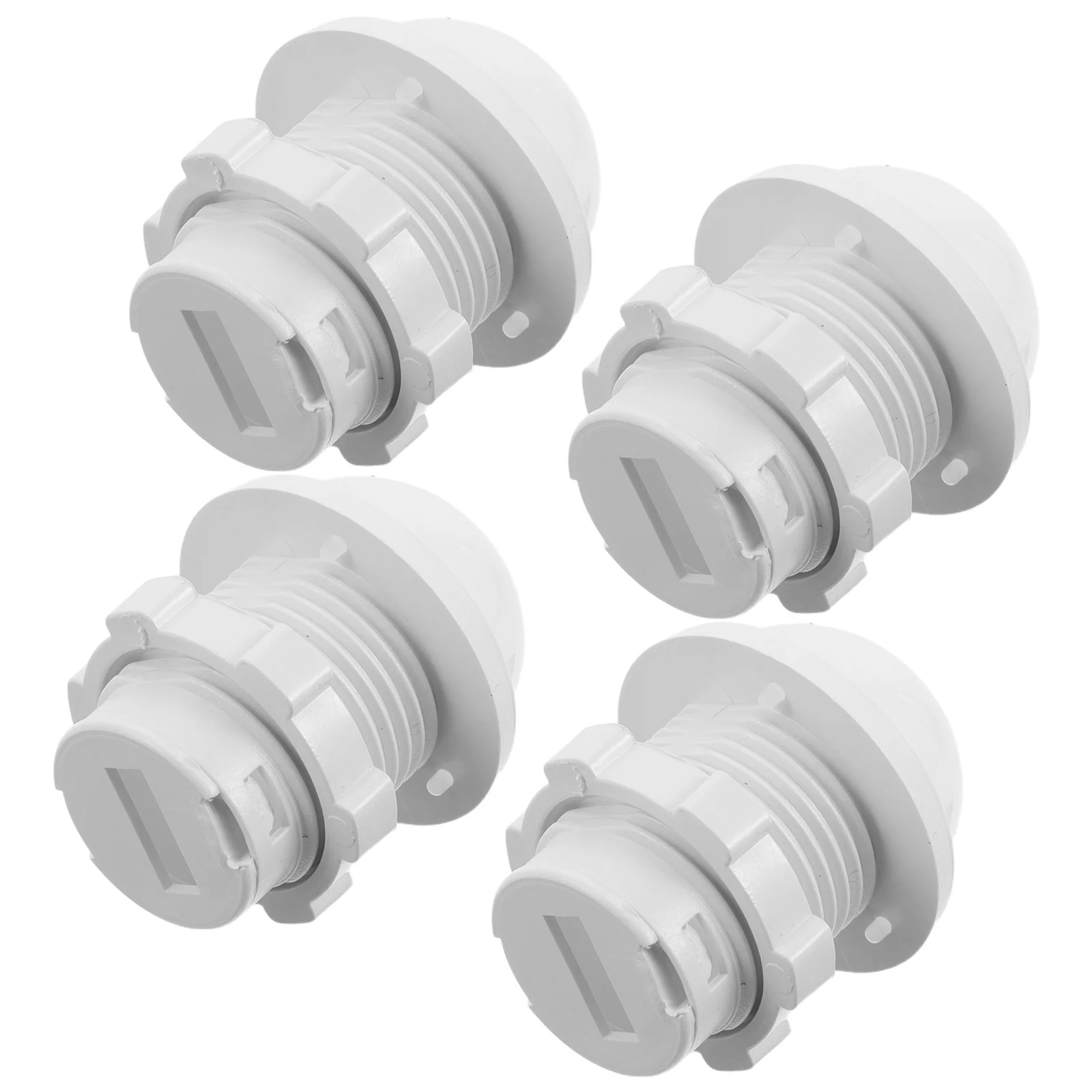 

4Pcs Human Body Infrared Sensor Cover Stylish Minimalist Design Durable Lightweight White Plastic Housing for