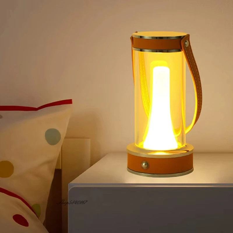 ABBN-Rechargeable LED Table Lamp, Acrylic Touch Sensor, Ambient Light, Ideal For Room Decor And Night Light