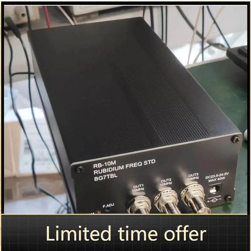 RB-10M 10MHz Rubidium Frequency Standard Atomic Clock 24V DC 3-Channel Sine Wave Output High Precision