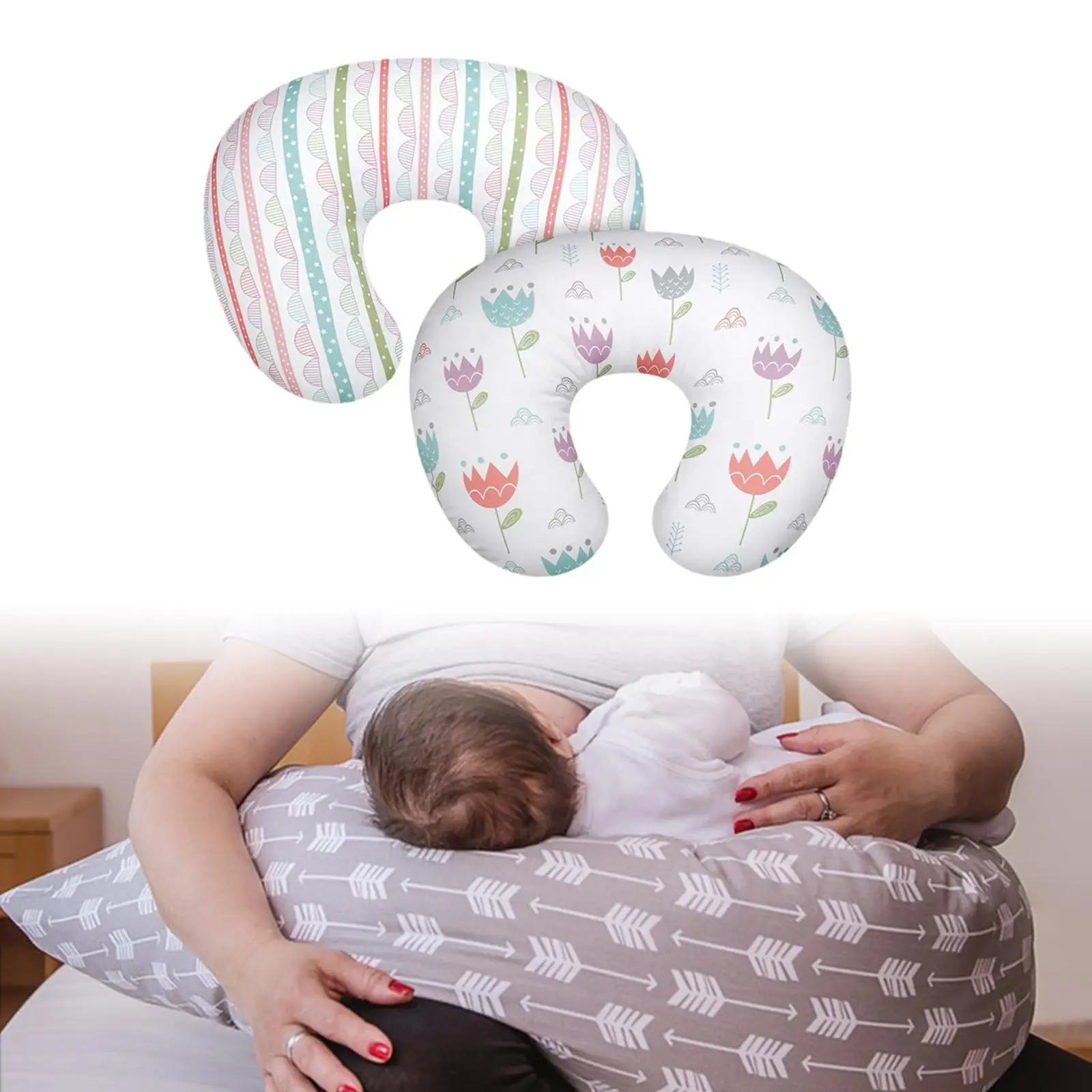 2x Baby kissen bezug Schlaf kissen bezug für die Fütterung von Geschenk flaschen