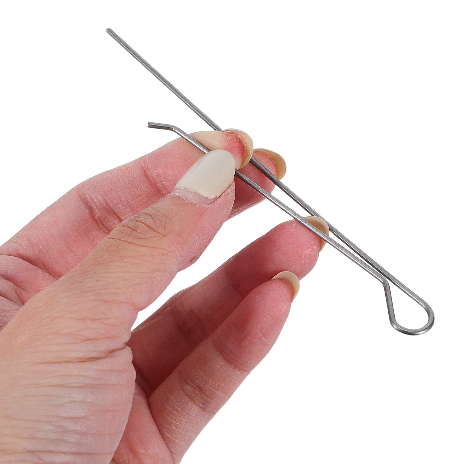 

20pcs Stainless Steel Wick Holders Metal Wick Centering Tools For Diy Making Wax Core Placement Fixer