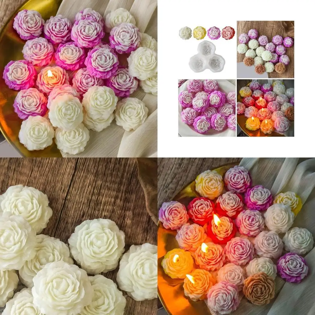 

X4YA Silicone Crafting Mold Moulds Resin Art Moulds Peony Flower Craft Molds Making Molds for Hand-Making