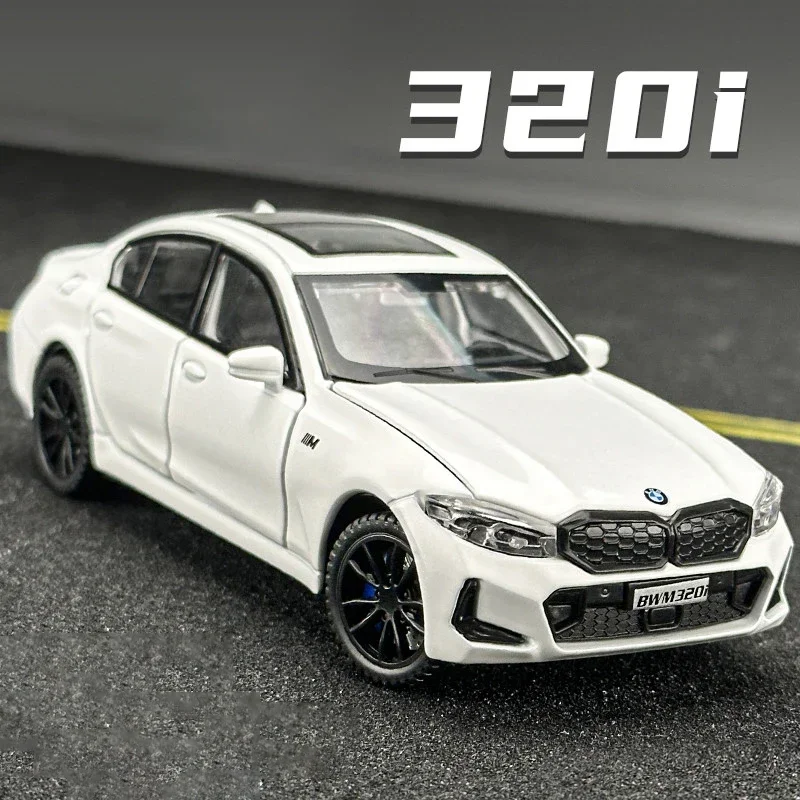 

1:32 BMW 320i THE 3 2023 Alloy Diecasts & Toy Vehicles Metal Toy Car Model Sound and light Collection Kids Toy