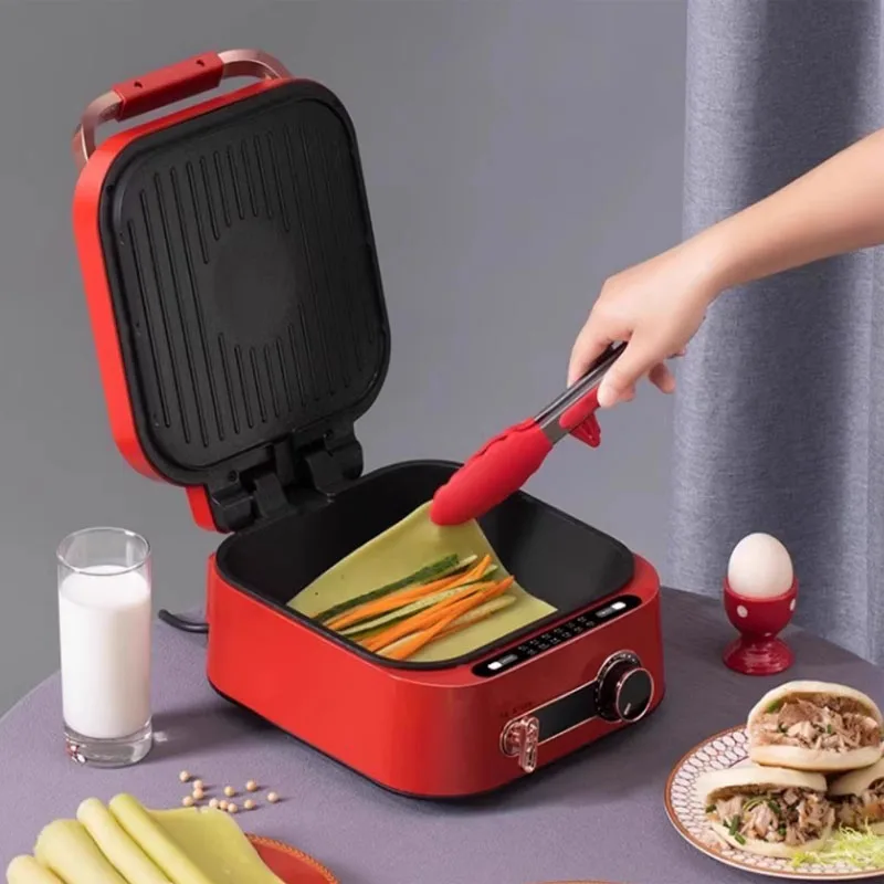 Multi functional electric pancake pan, heated electric hot pot, barbecue pan, frying pan, household double-sided heating cooking