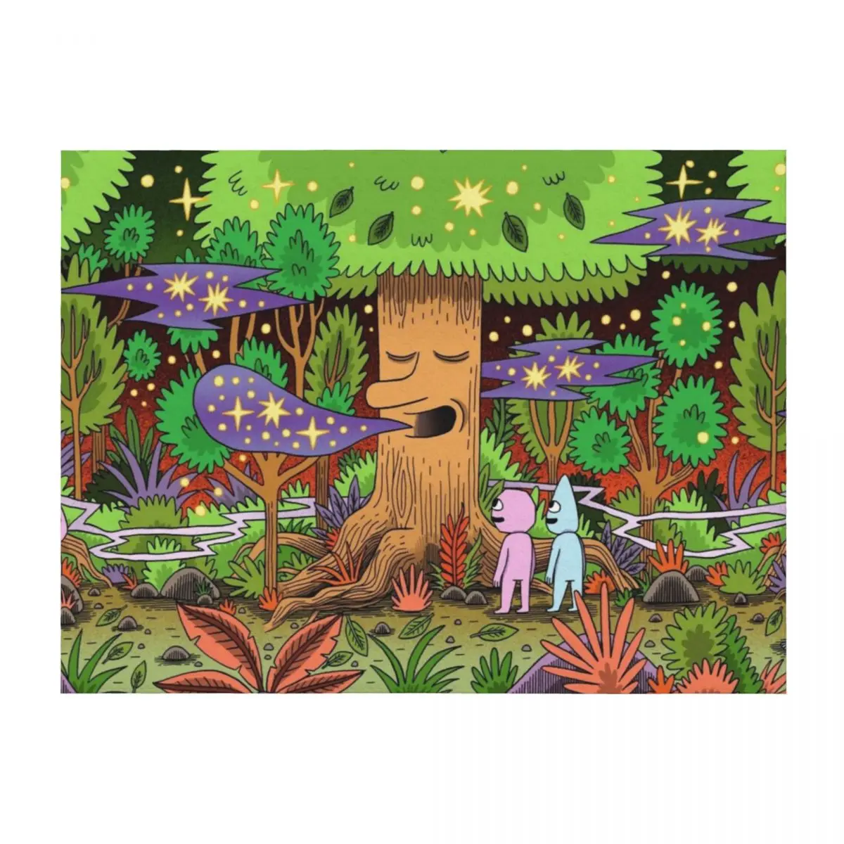 

Songs of the Forest Throw Blanket Bed Fashionable Blankets Sofas Of Decoration manga Sofas Blankets