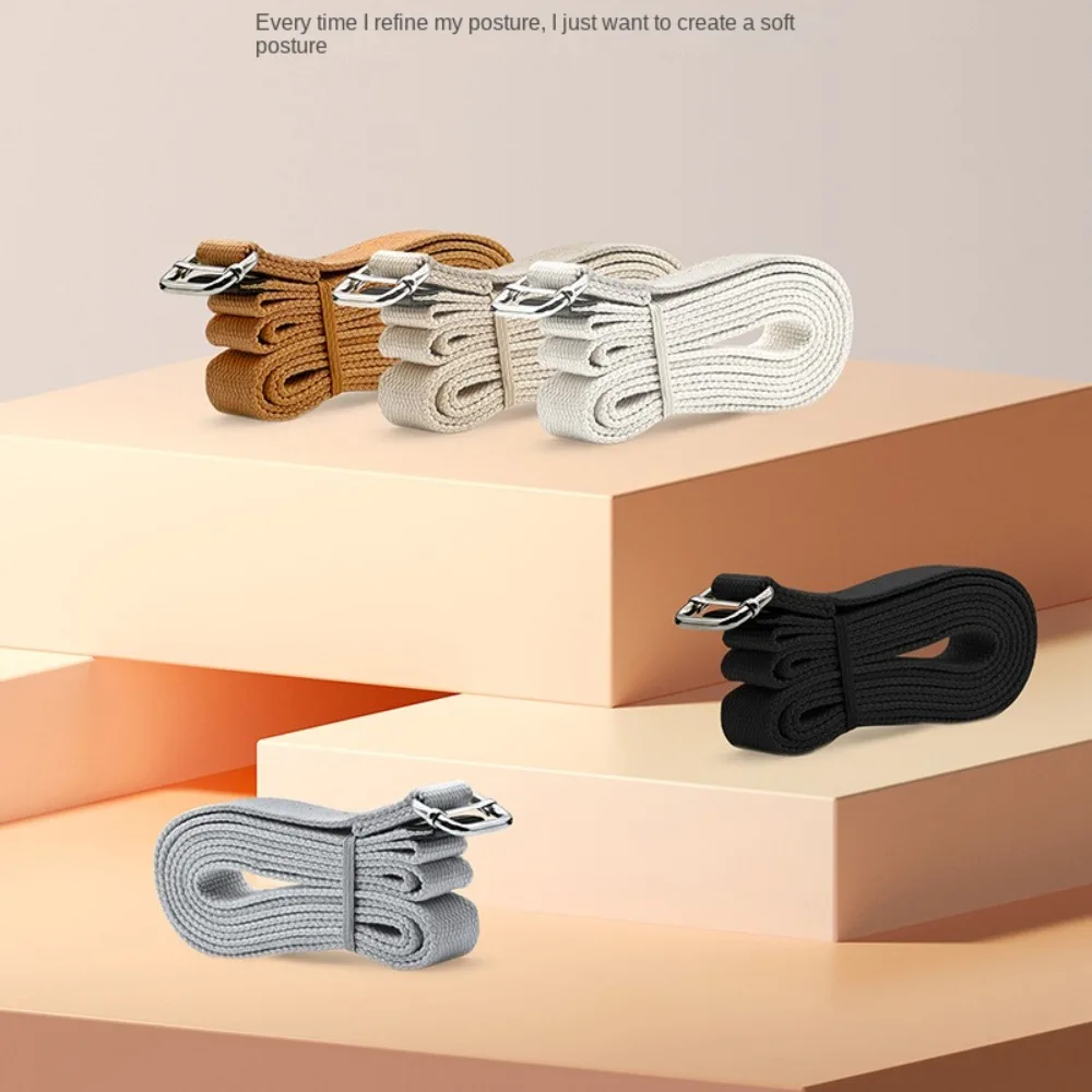 

Adjustable Yoga Stretching Tension Belt Durable Pilates Yoga Stretch Belt Extender Strap 1.8m Cotton Yoga Fitness Belts