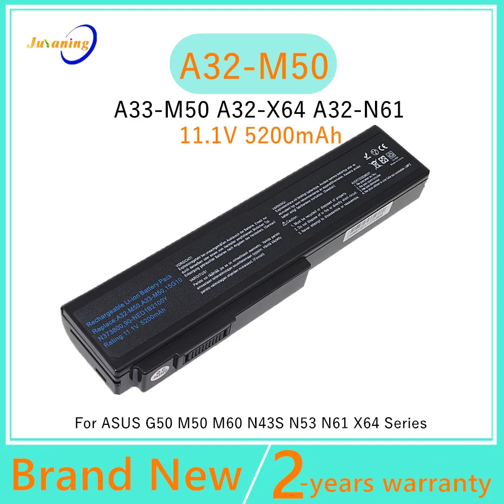 

Juyaning New Laptop battery A32-M50 A32-N61 A33-M50 for Asus G50 G50VT G51 G51j G51v G60 G60vx L50 L50vn M50 M51 M60 M60J