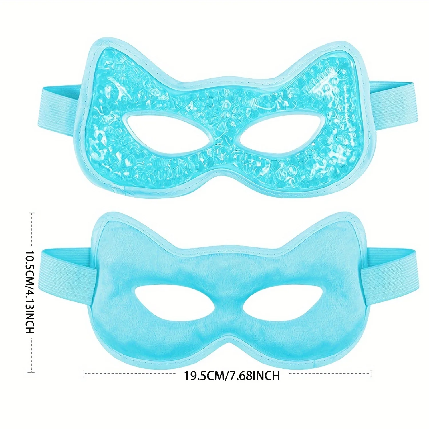 Cooling Eye Mask Gel Bead Eye Packs Hot Cold Compress ReusableFace Mask for Dry Puffy Eyes Puffiness Dark Circles Headaches