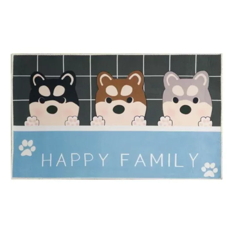 

waterproof and anti slip carpet 40 x 60cm Happy textile fabric design and decoration carpet and folder