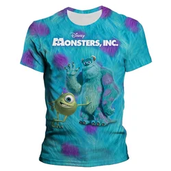 Sully Fur Monsters Inc Cartoon Childrens TShirt Three-dimensional Print Fashion Boys/Men Summer Party Short Sleeve Tops