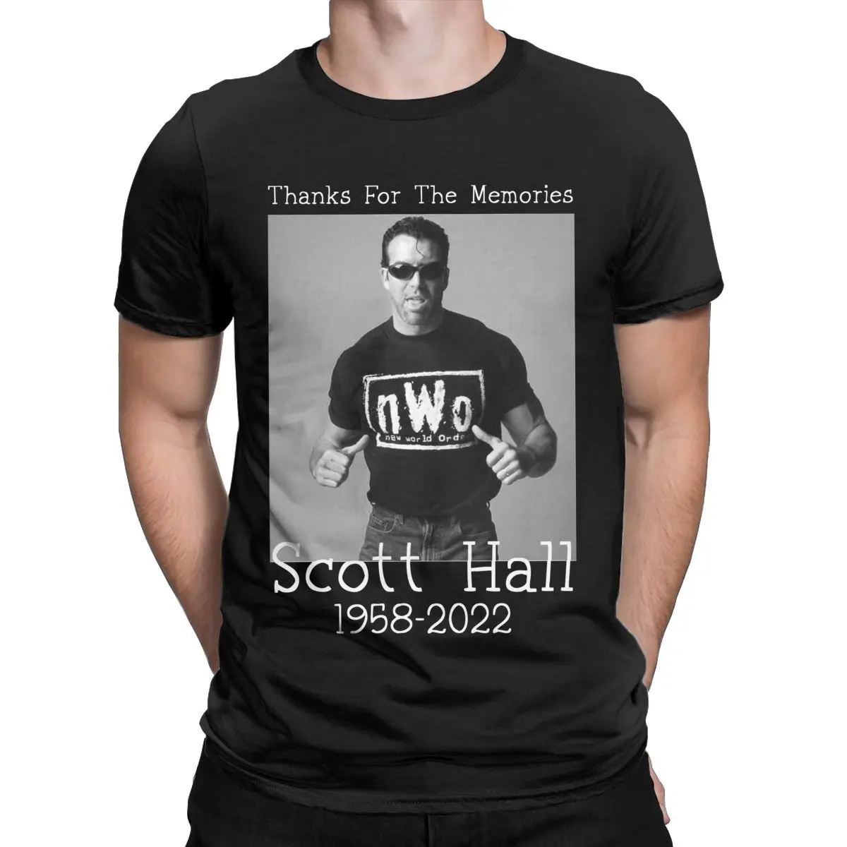 Men Razor Ramon Scott Hall T Shirt Wrestling Legend 100% Cotton Clothing Short Sleeve Round Neck Tee Shirt Printed T-Shirt