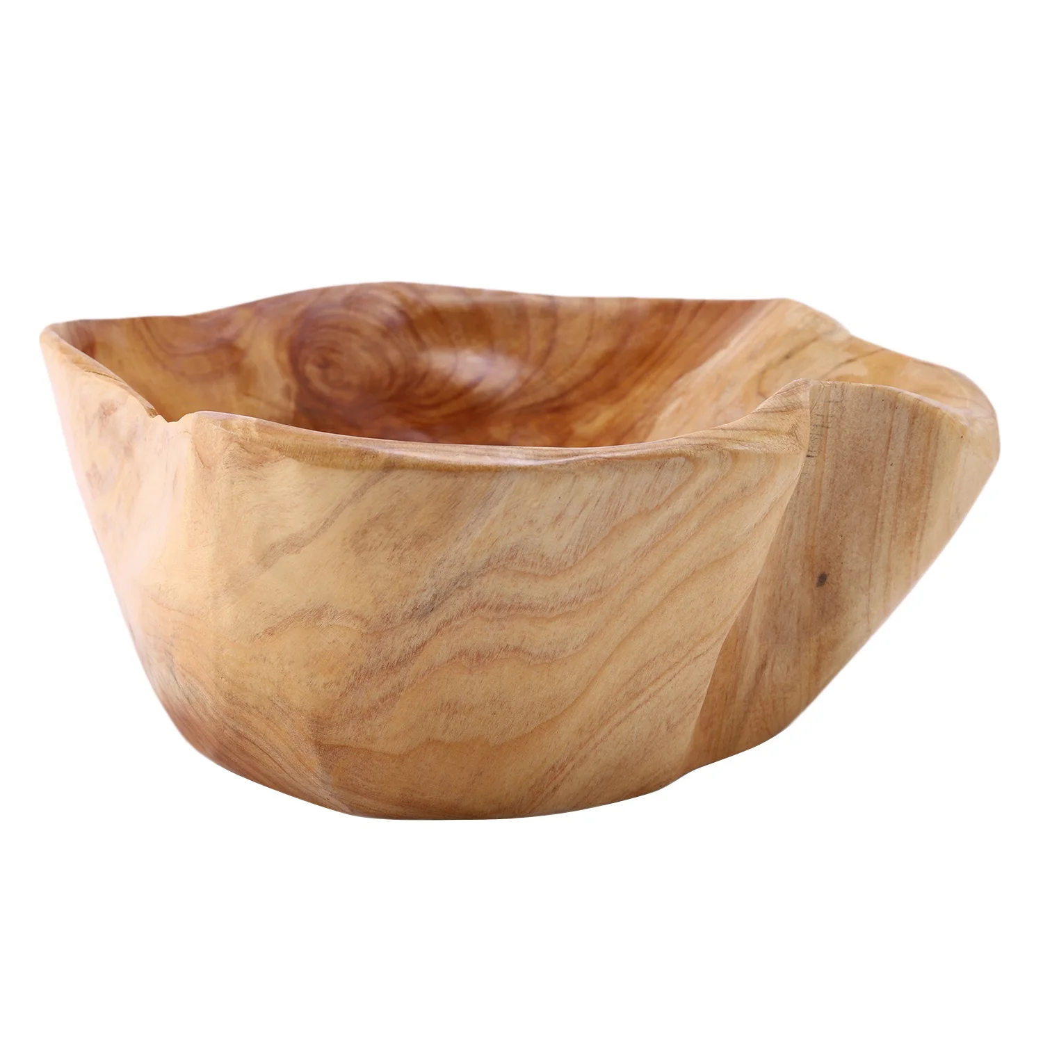 Household Fruit Bowl Wooden Candy Dish Fruit Plate Wood Carving Root Fruit Plate Wood 20-24 Cm