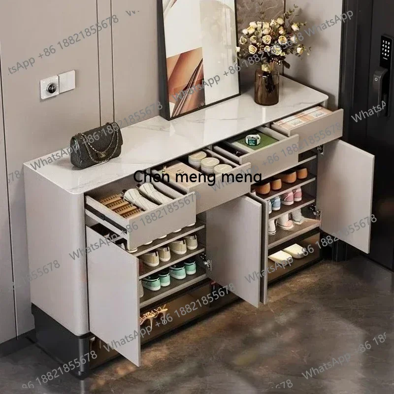 

Storage Cabinet Makeup Vanity Dressing Table Dressers Simple Modern Rock Slab Countertop Large Capacity Locker Multi Function
