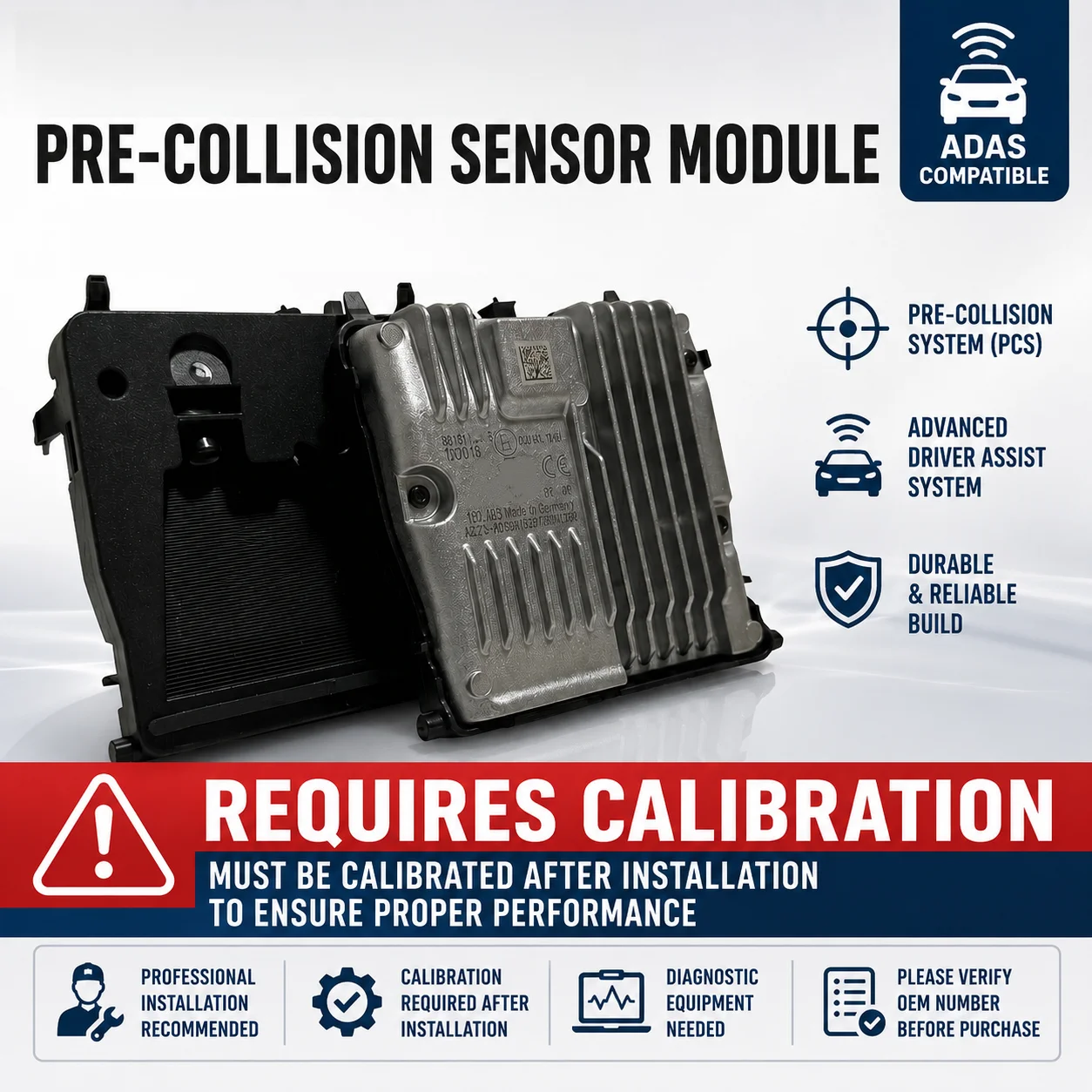 Front Camera Radar ACC Sensor for 2016 TOYOTA Corolla 88181-02020 (Non-original Genuine Product) Only Work After Calibration
