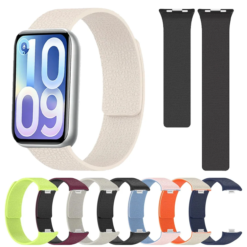 Zweifarbiges Weiches Silikonarmband für Xiaomi Mi Band 10 Pro 9 Pro 8 Pro Magnetisches Uhrenarmband für Redmi Watch 6 5 4 Sport-Zubehör