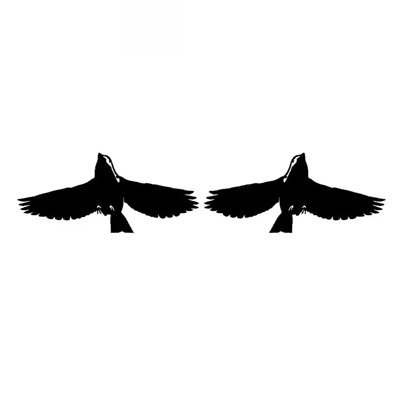 

Flying Bird Left and Right Decals High Quality Car Window Decoration Personality Pvc Waterproof Decals Black/white, 15cm*7cm