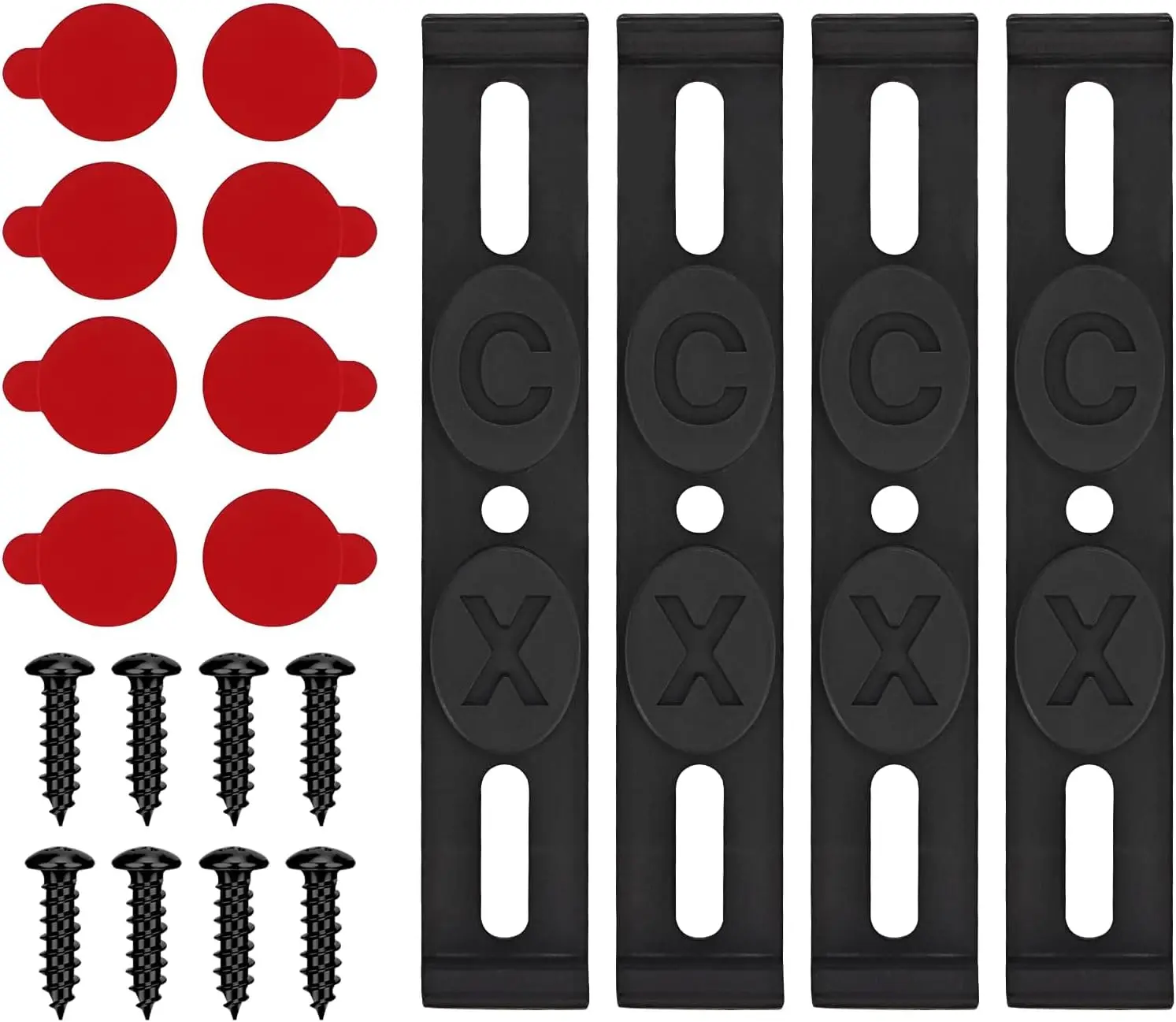 

4PCS Weather-Proof Frameless License Plate Frame Car Tag Frame For Front And Rear Car Tags Frameless License Plate Mount