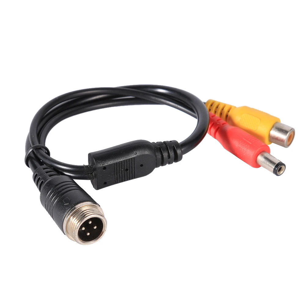 Aviation Head To RCA Female DC Male Extension Cable Adapter Professional M12 4Pin Cable Accessories for CCTV Camera DVR
