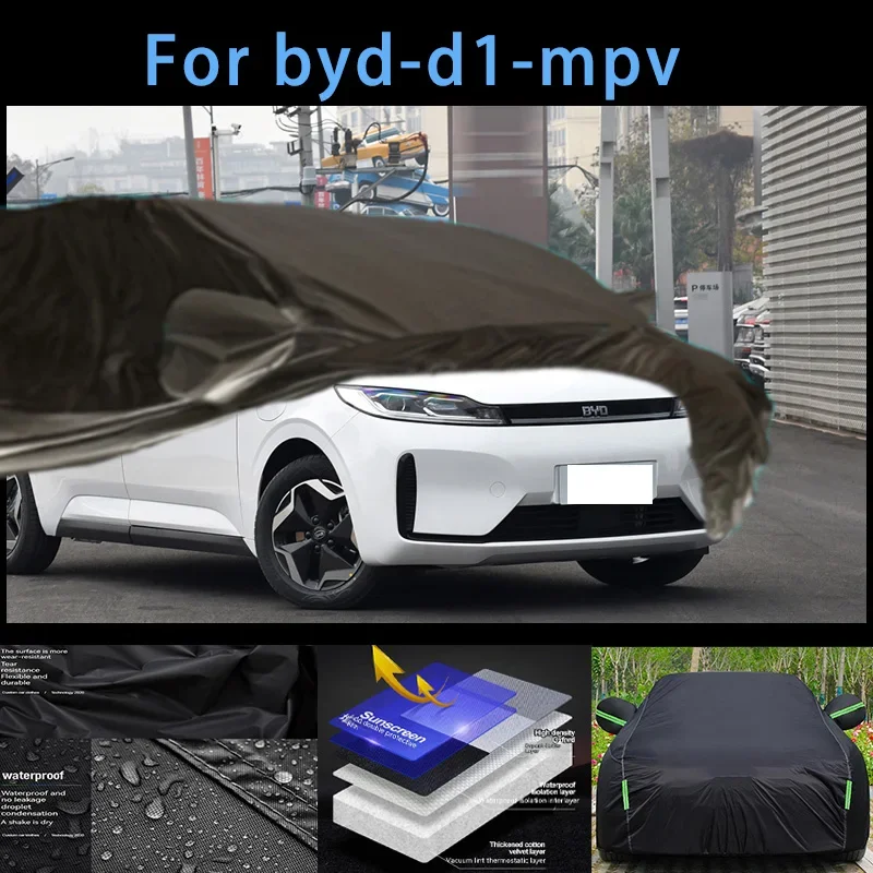 

For byd-d1-mpv Outdoor Protection Full Car Covers Snow Cover Sunshade Waterproof Dustproof Exterior Car accessories