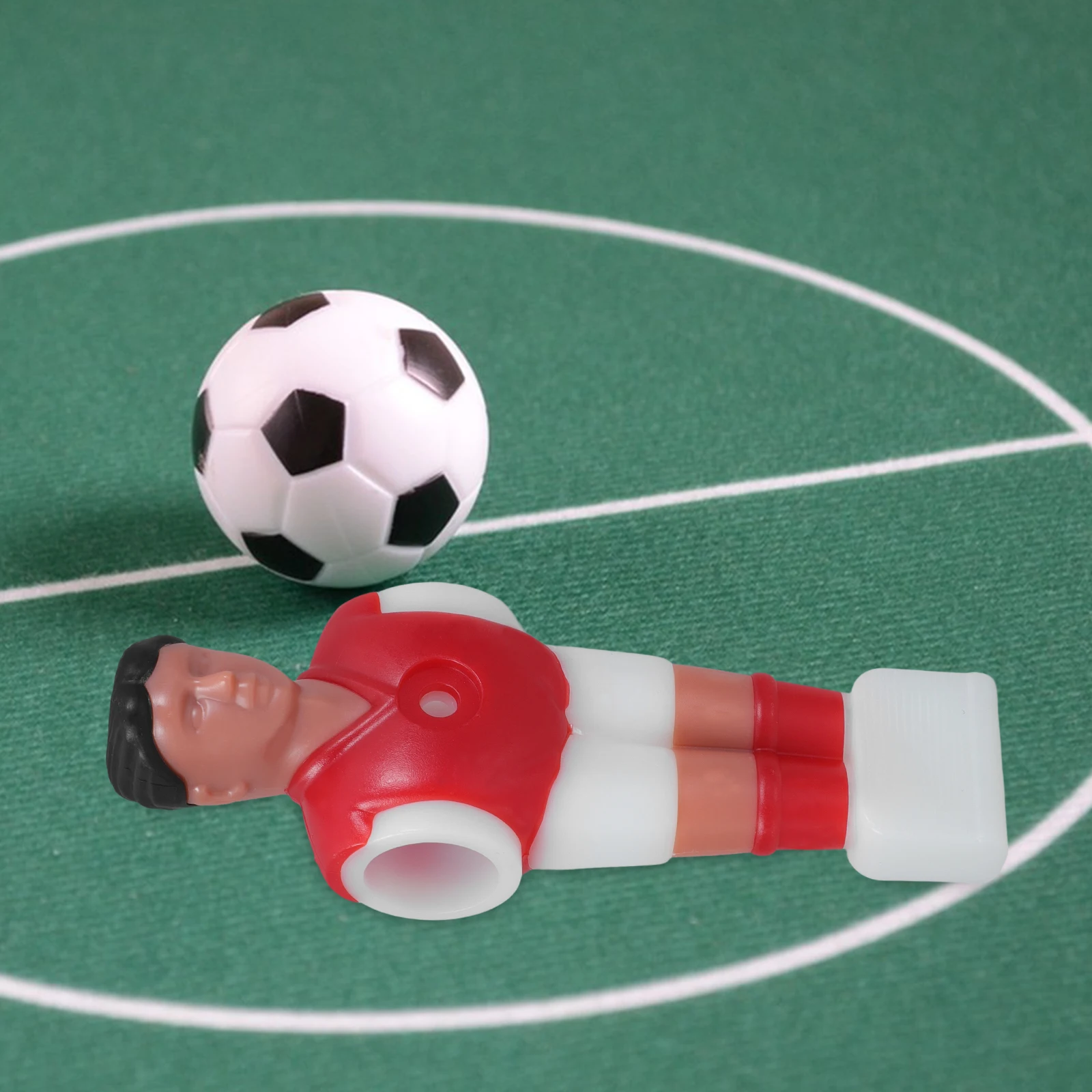 

11pcs Foosball Action Figures Table Football Players Replacement Parts Durable Plastic Bright Colors Fit Standard Rods Mini