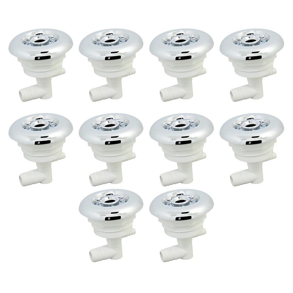 Spa Water Outlet Bathtub Nozzle Stainless Steel ABS Plastic PVC Component Burr-free Finish 90*90mm 65mm Opening Size