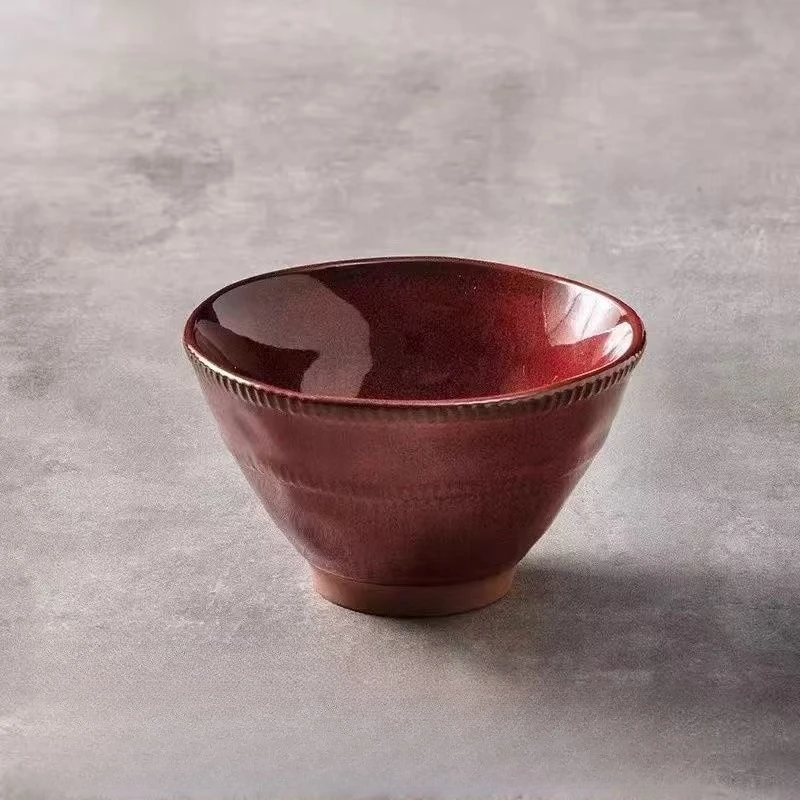 

Underglaze Color Household Rice Bowl Ceramic Japanese Tableware Rice Bowl