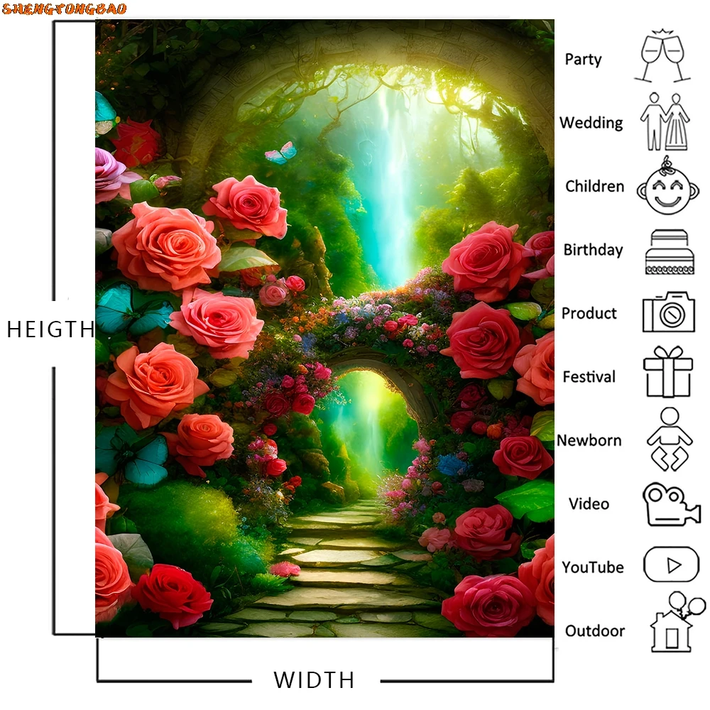 Фон для фотосъемки лес джунгли лес мечтательная страна чудес искусство портрет Декор для фотосессии реквизит фон для фотостудии