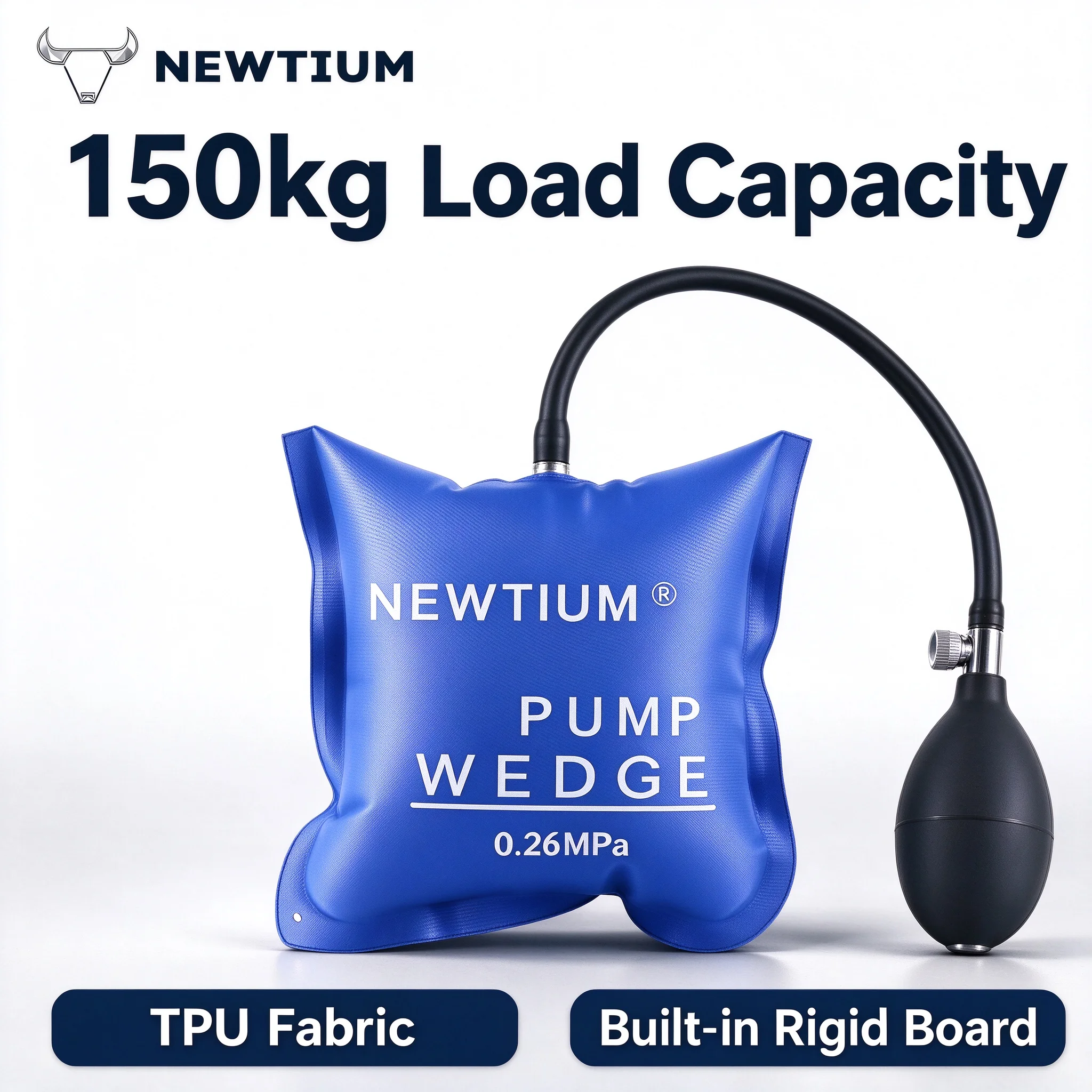 Air Wedge Locksmith Tool, TPU Inflatable Air Shim Pump Bag for Car Door Opening, Heavy Duty Auto Entry Tool with 150kg Load
