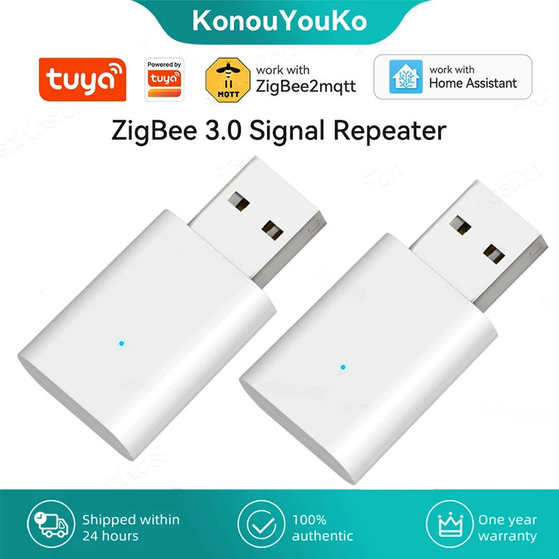 Tuya Zigbee 3.0 Signal Repeater USB Signal Amplifier Extender for Smart Life Home Assistant ZigBee2MQTT Residential Automation