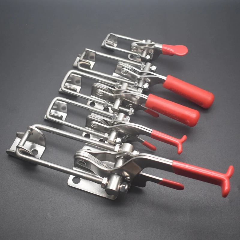 304 Stainless Steel Quick Fixture Lock Buckle Quick Press Door Bolt Clamp Lock Box Buckle Adjustable Clamp Clamping Tool