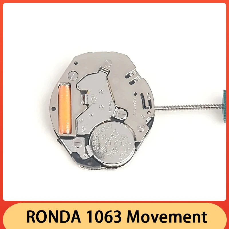 Imported High Quality RONDA 1063 Movement 3 Pin Quartz Movement Watch Accessories Electronic Movement Wholesale Price