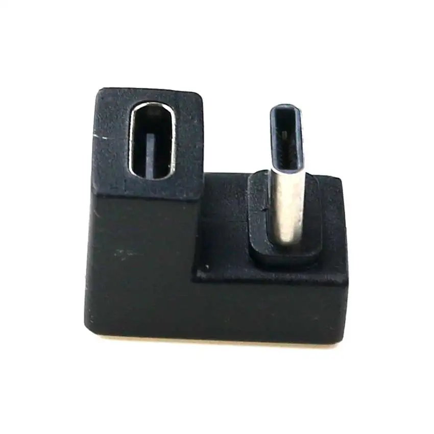 Yuxi-USBCアダプター,U字型ストレートアングルアダプター,メスタイプc,オス,データアダプター