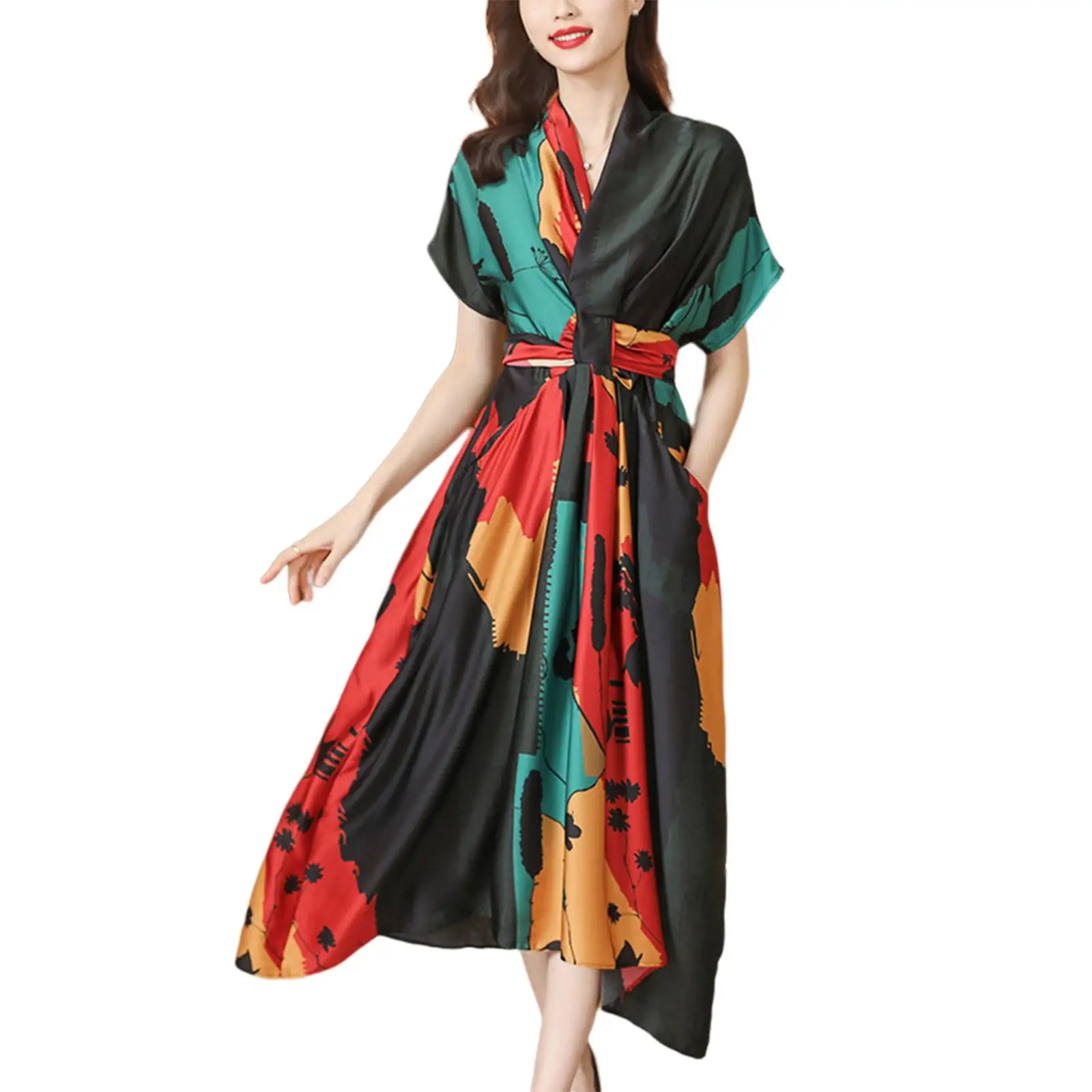 Women's Summer Dress Loose Vacation Fashion Elegant Lightweight Beach Casual
