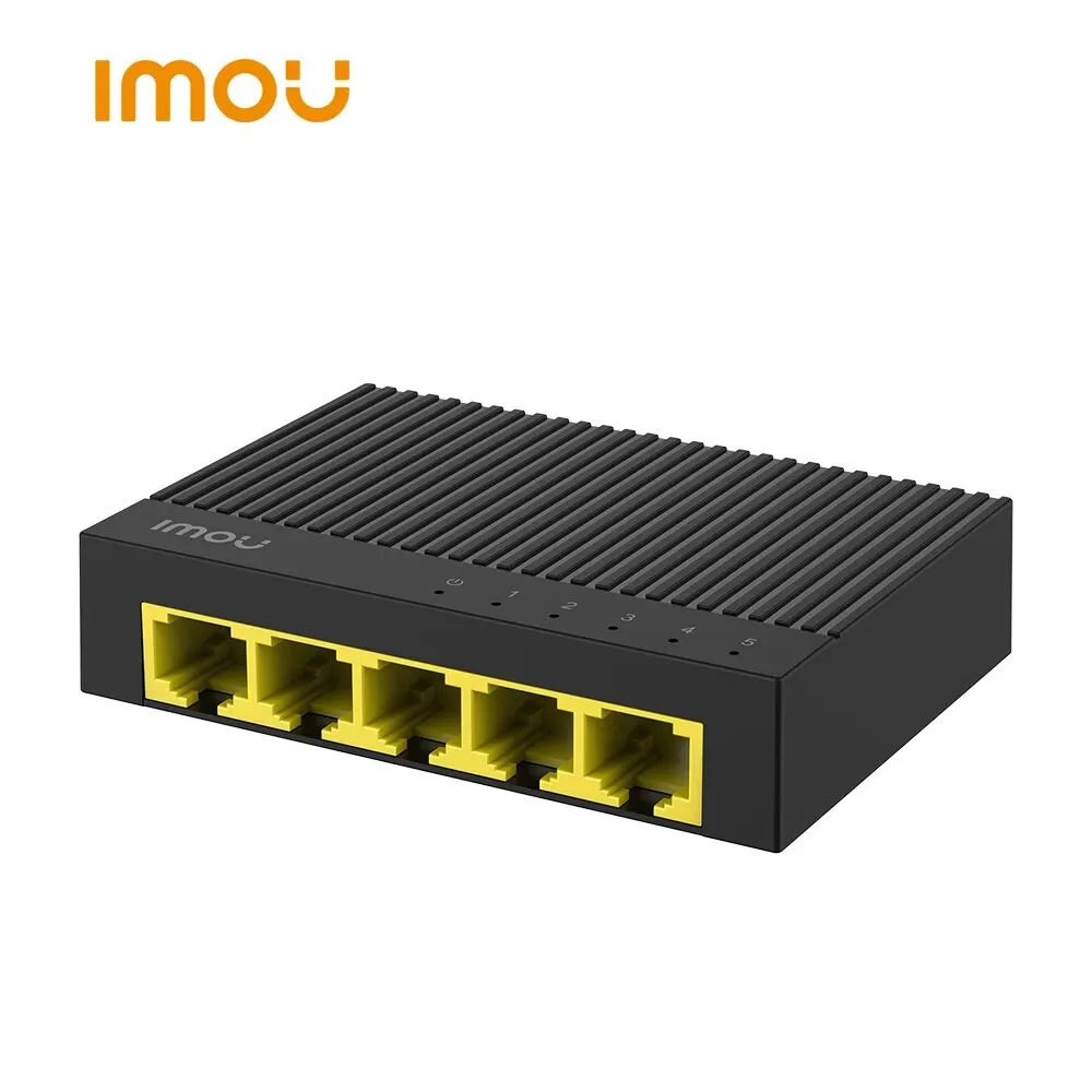 IMOU SG105C 5-Port Gigabit Switch Router Auto MDI/MDIX Desktop/wall-mount Design 802.3X Flow Control