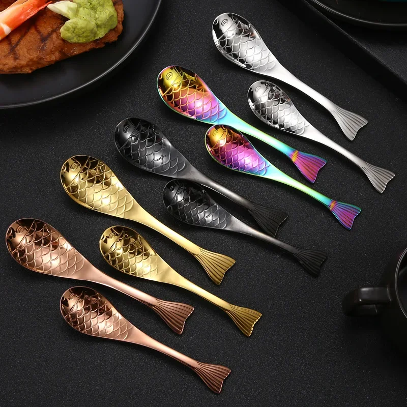 

Stainless Steel Fish Spoon Household Spoon Spoon Dessert