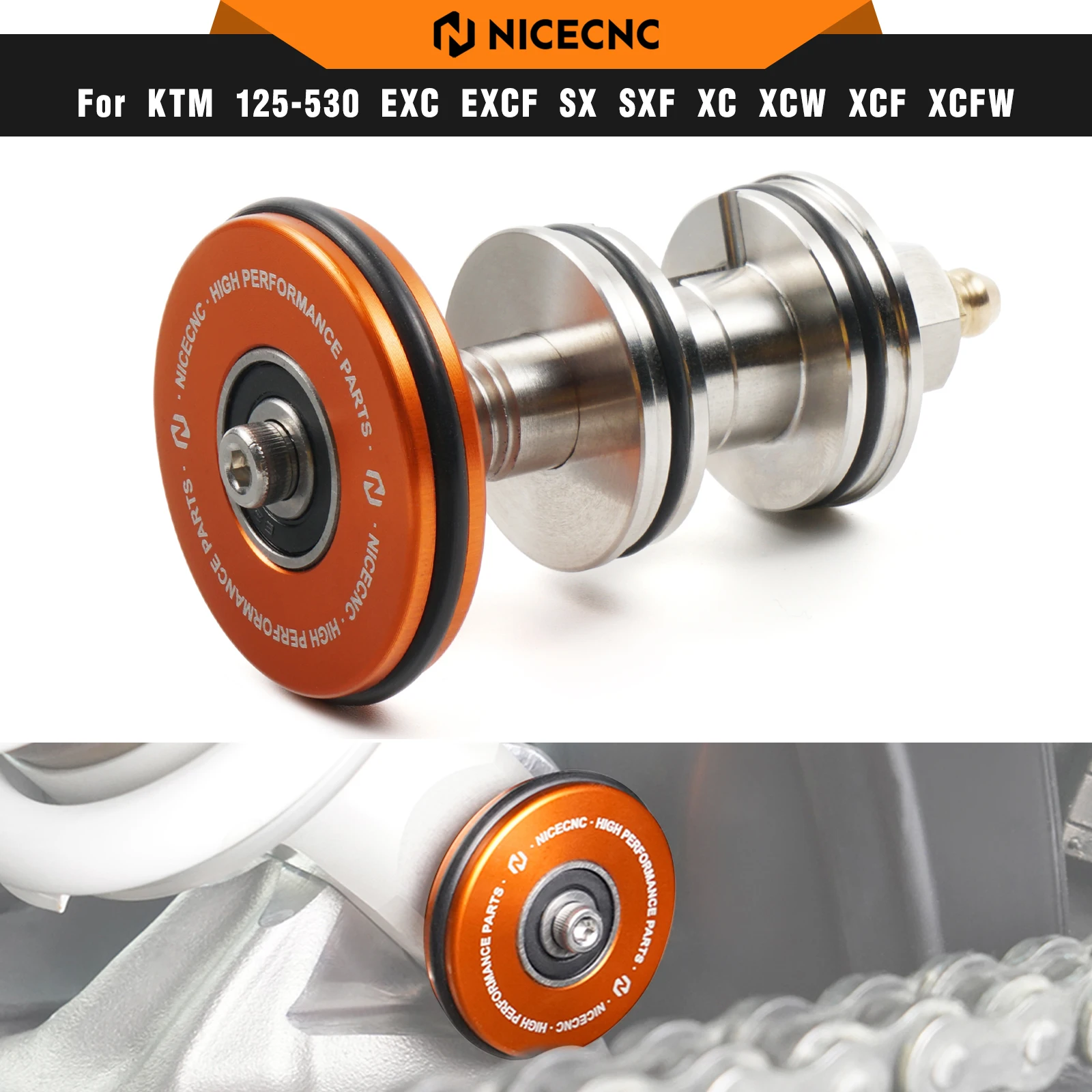 

NICECNC For KTM EXC 300 250 XCW TPi SIX DAYS 2017-2023 Rear Shock PDS Swingarm Protector For KTM EXC-F 350 450 XCF-W SIX DAYS