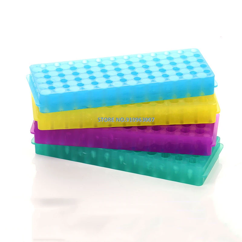 1pcs 24/32/60/80/96 holes Double-sided plastic centrifugal pipe rack Lab PCR /EP tube Holder 0.5/1.5/2ml centrifuge tube shelf