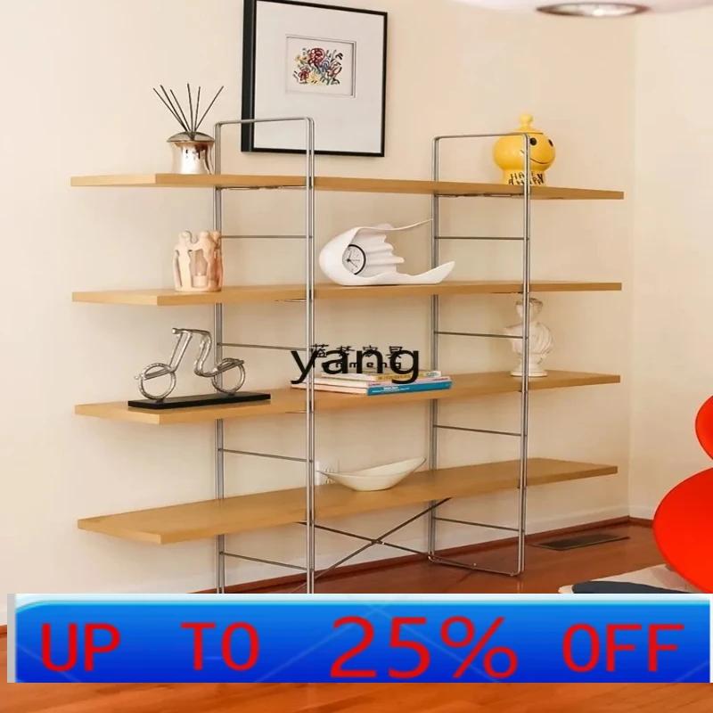 Lcx multi-layer shelf light luxury floor-to-wall display rack baffle magazine storage