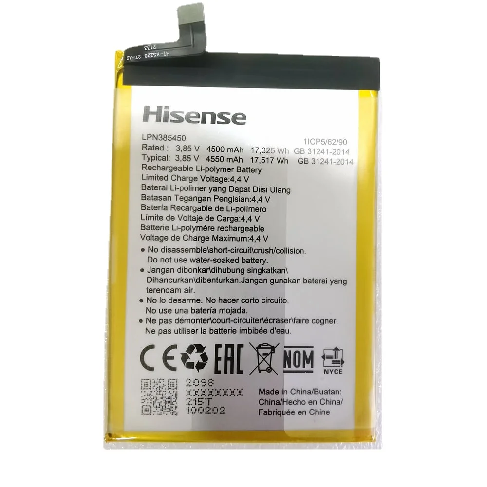 

New LPN385450 Original Battery For Hisense E60 Lite HLTE235E Mobile Phone