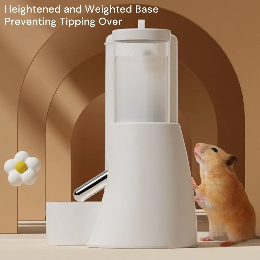 

New Plastic Water Bottle with Stand Holder No Drip Hamster Waterer Large Capacity Pet Feeding Bowl for Guinea Pig Rabbit