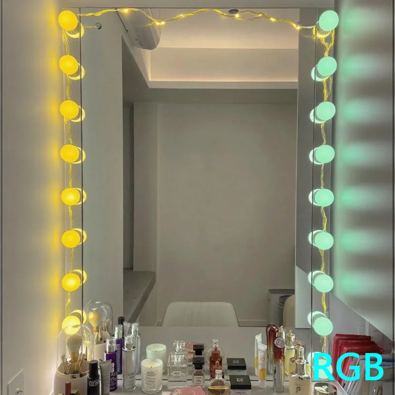

2025 LED Light Paste Mirror Makeup Light Bulbs, Makeup Mirror Vanity Led 5v 2A Light Bulbs, Led Lamp USB Cosmetic Lighted Table