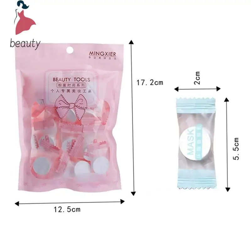 30pc/Bag Moisturizing Disposable Compressed Facial Mask DIY Face Skin Care Wrapped Masks Paper Ultra-Thin Cotton Facial Sheet