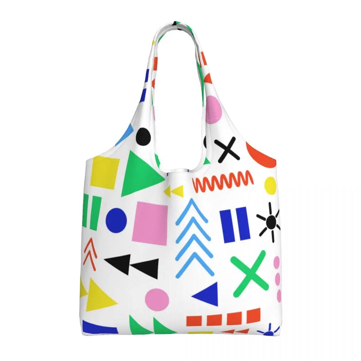 Boom Box White Cloud Groceries Shopping Bag Canvas Shopper Shoulder Tote Bags Big Capacity Washable Street Art Eldridge Handbag