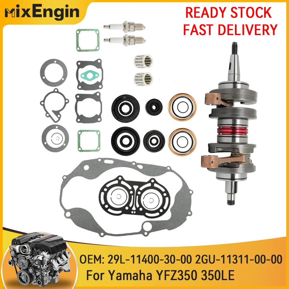 

Motorcycle Engine Crankshaft Assembly gasket Rebuild Overhaul Kit For Yamaha YFZ350 Banshee 350 87-06 YFZ 350 29L-11400-30-00