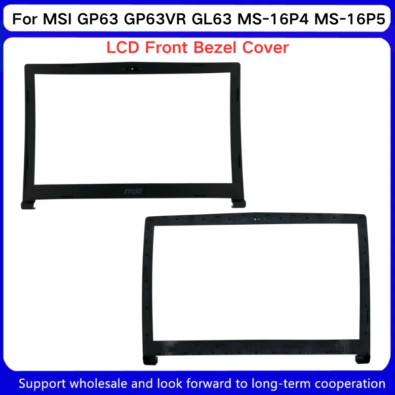 Nuovo Per MSI GP63 GP63VR GL63 MS-16P4 MS-16P5 LCD Della Copertura Posteriore/LCD Frontale Lunetta/Superiore Caso Palmrest/Base Inferiore Caso copertura inferiore