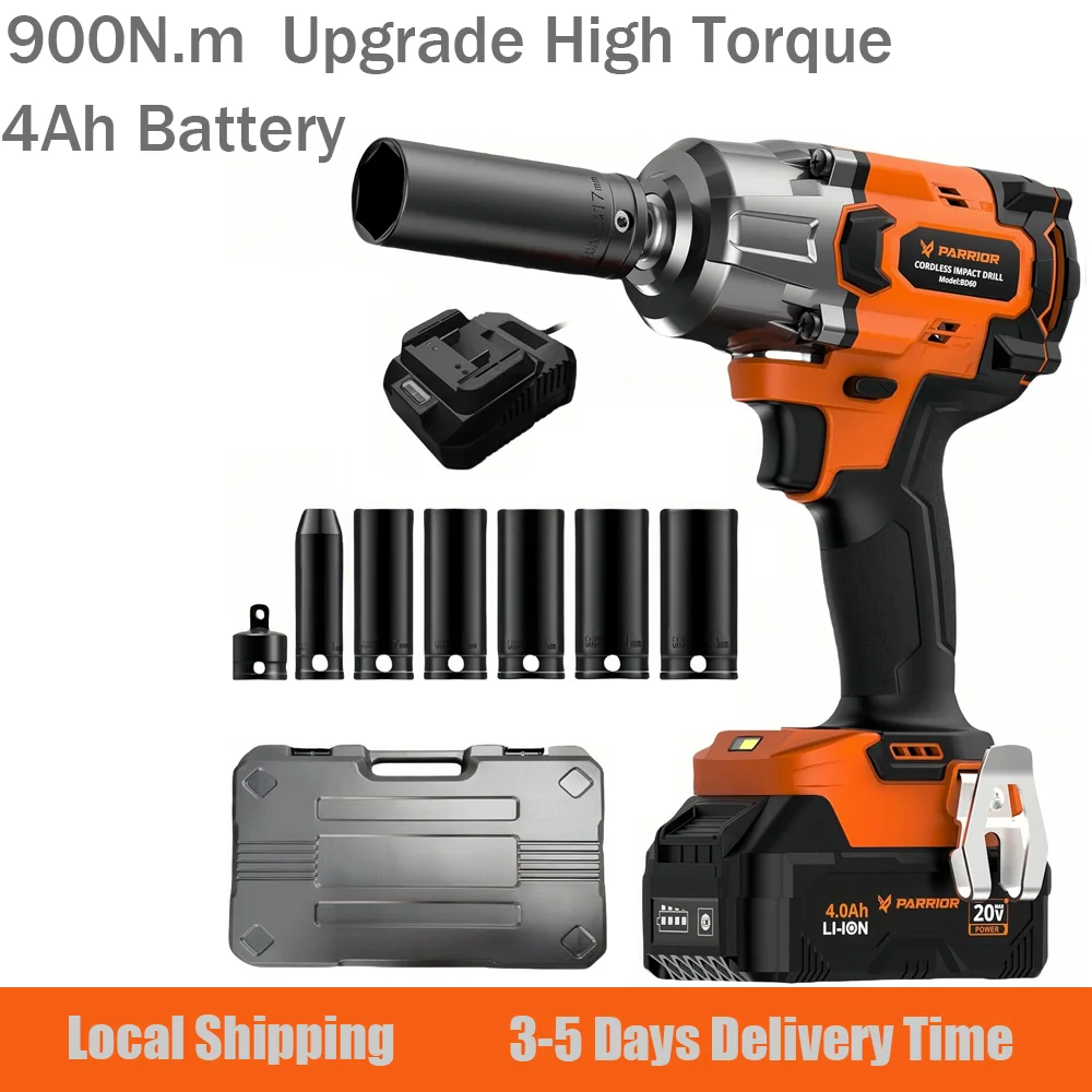 Impact Wrench 3-Speed Torque (380/600/900N.m) 1/2