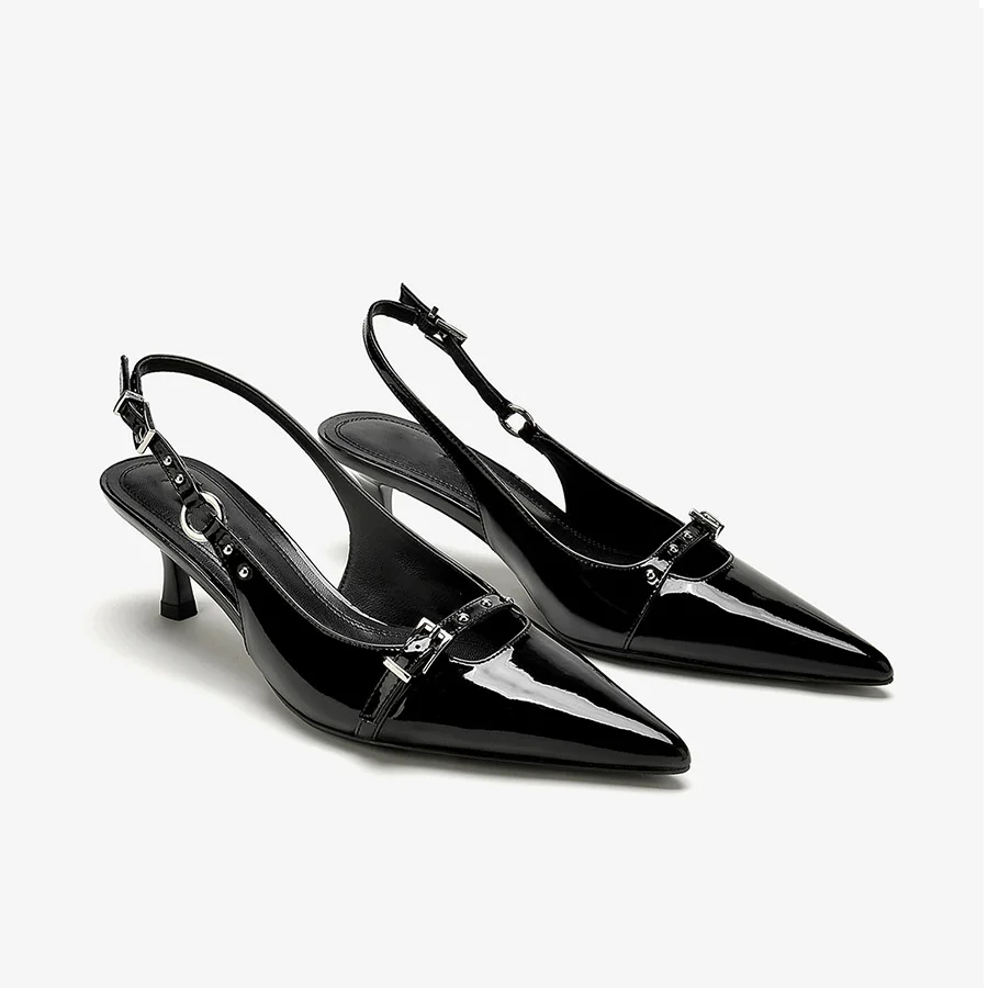 

Sexy Women High Heels Sandals Pointed Toe Summer Shoes 2025 Slingback Slippers New Dress Party Woman Pumps Sandalias De Mujer