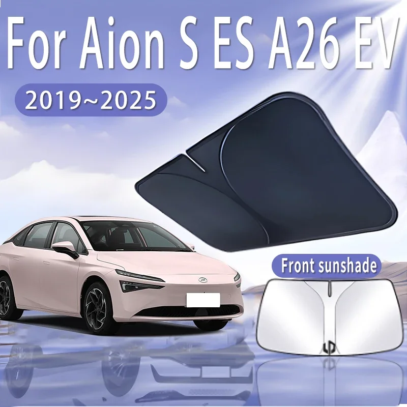 

Foldable Car Sun Visor For Aion S ES A26 EV 2019~2025 2022 Front Windshield Sunshade Heat Insulation Summer Auto Accessories