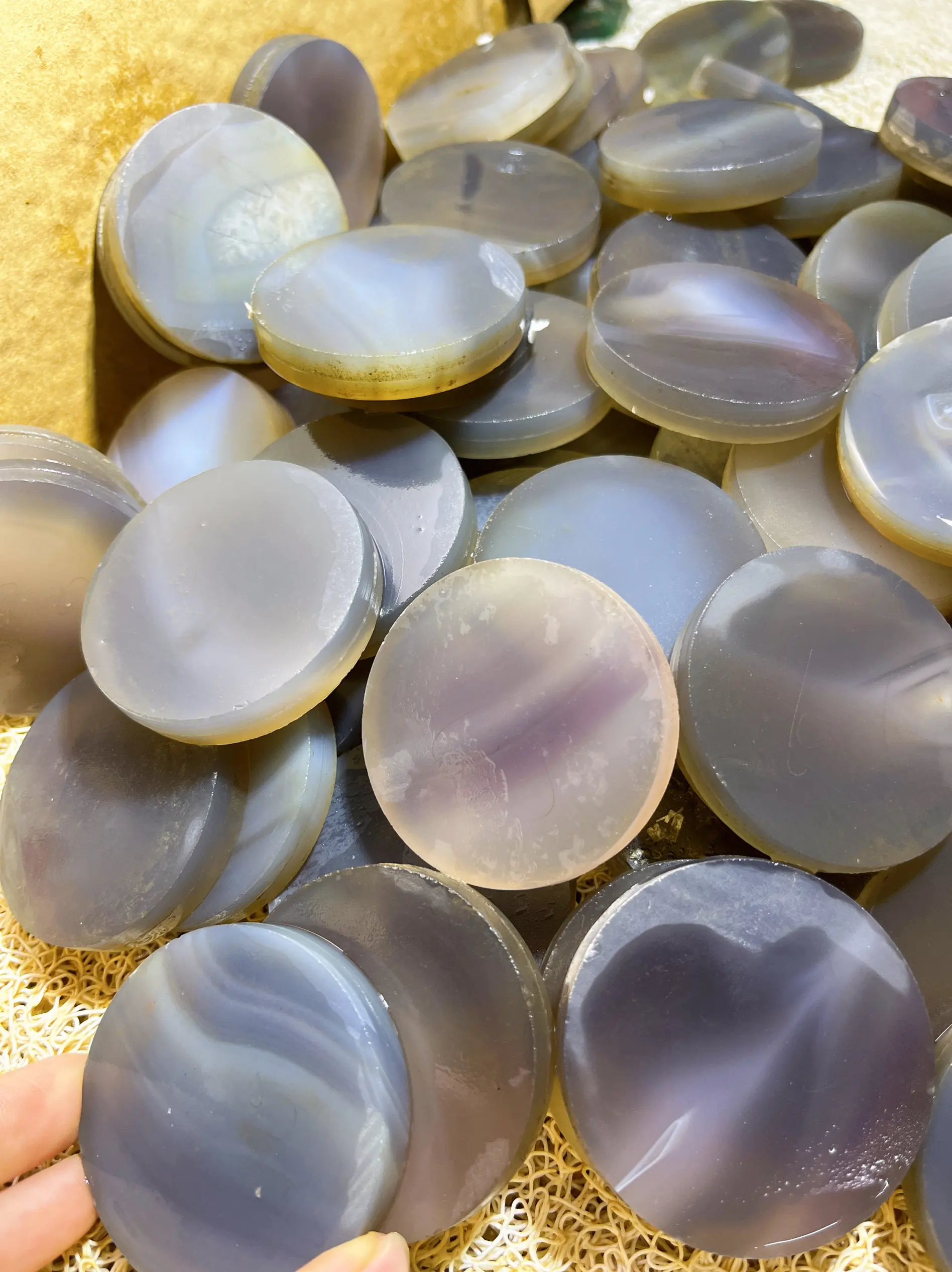 Natural Brazilian Agate Bracelet Core Rough Stone Unpolished Crystal Gemstone for DIY Jewelry Making Carving Practice Home Decor